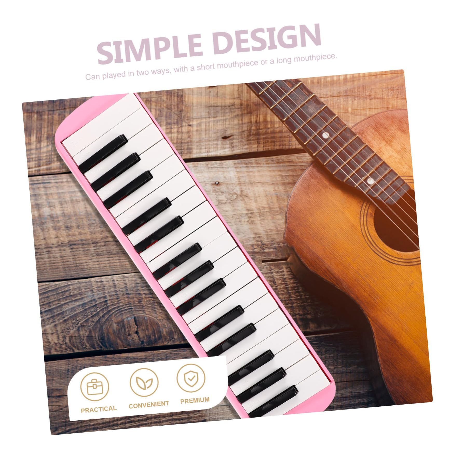 Beaupretty Melodica Tasti per Adulti Strumento Musicale Fiato Facile da Imparare Materiale Resistente e Sicuro per Principianti e Sviluppo Talenti Musicali