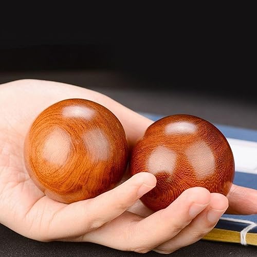 Miniatura 10 de Baoding - Pelotas de masaje de manos de ejercicio saludable chino de 1.5 pulgadas con caja de transporte para terapia de manos, alivio del estrés,