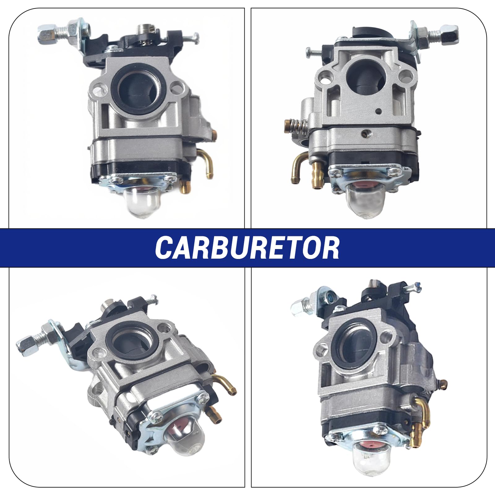 Kit de actualización de carburador de 15 mm para filtro de aire, colector de admisión, tubo de entrada de aleación para 2 tiempos 33 cc, 43 cc, 47 cc, 49 cc, 50 cc, 52 cc, scooter, ATV, quad, Pocket