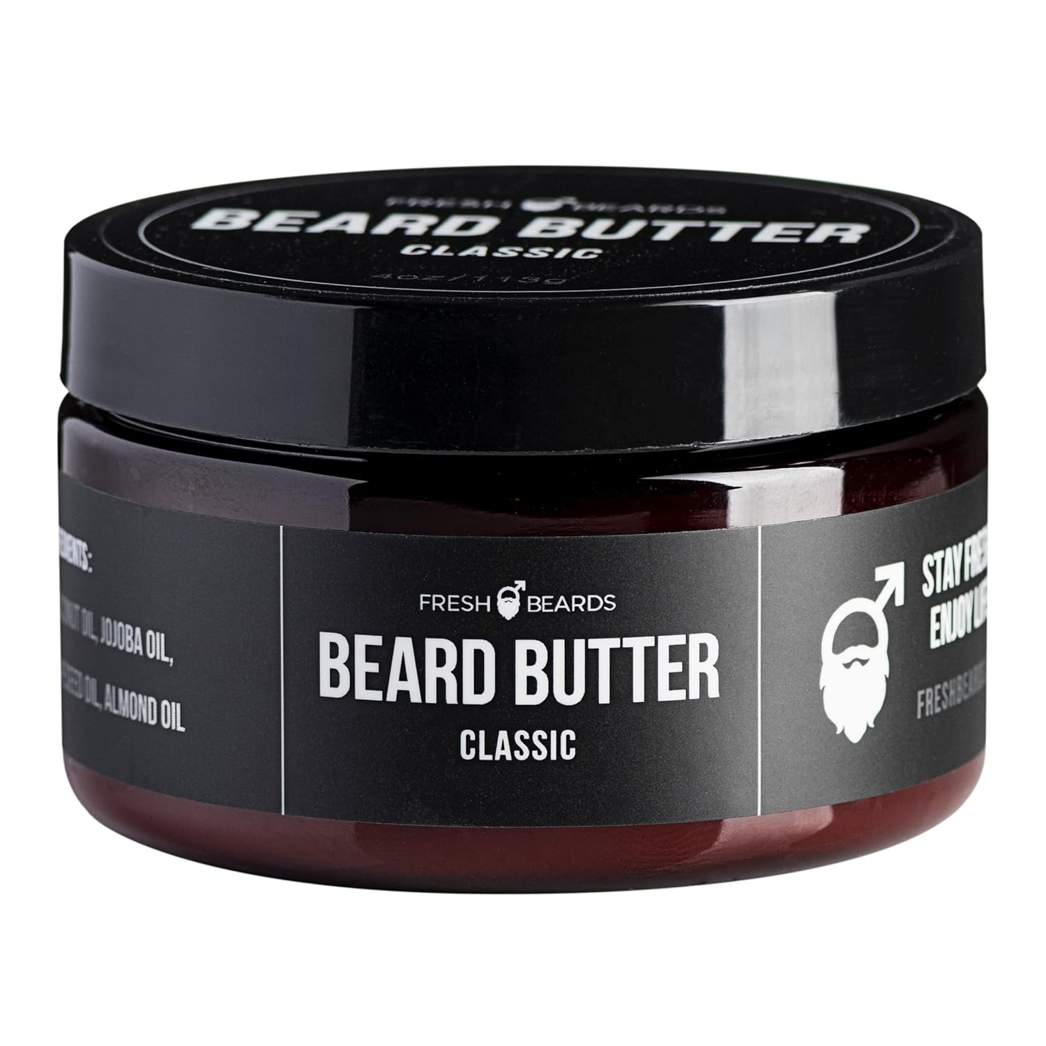 Fresh Beards Classic Beard Butter, 4 fl oz Natural Mens