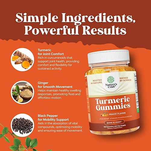 Miniatura 7 de Paquete de suplemento de glicinato de magnesio puro de 400 mg por porción para apoyo al sueño y relajación y gomitas de cúrcuma para adultos sabor