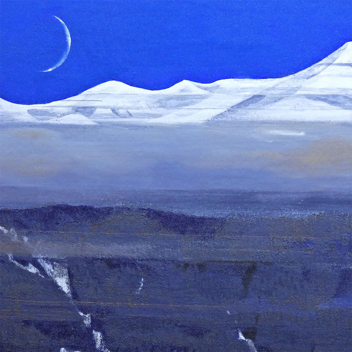 Amazon.co.jp: 後藤純男 支笏湖早春 紙本彩色10号 風景画 共