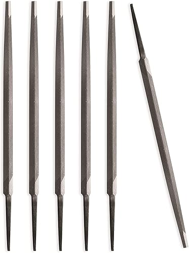 Harrier Hardware - Archivo de cónico delgado de 4 pulgadas, paquete de 6