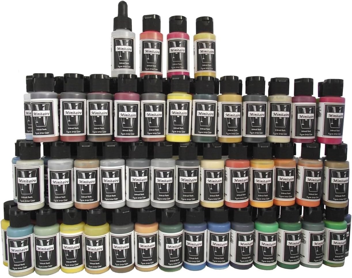 Badger Air-Brush Company Minitaire Color Paint Set with Color Coat/Paint Retarder