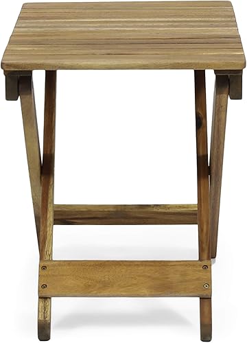 Miniatura 9 de Christopher Knight Home Raymond - Juego de chat plegable de madera de acacia para exteriores, 2 plazas, natural
