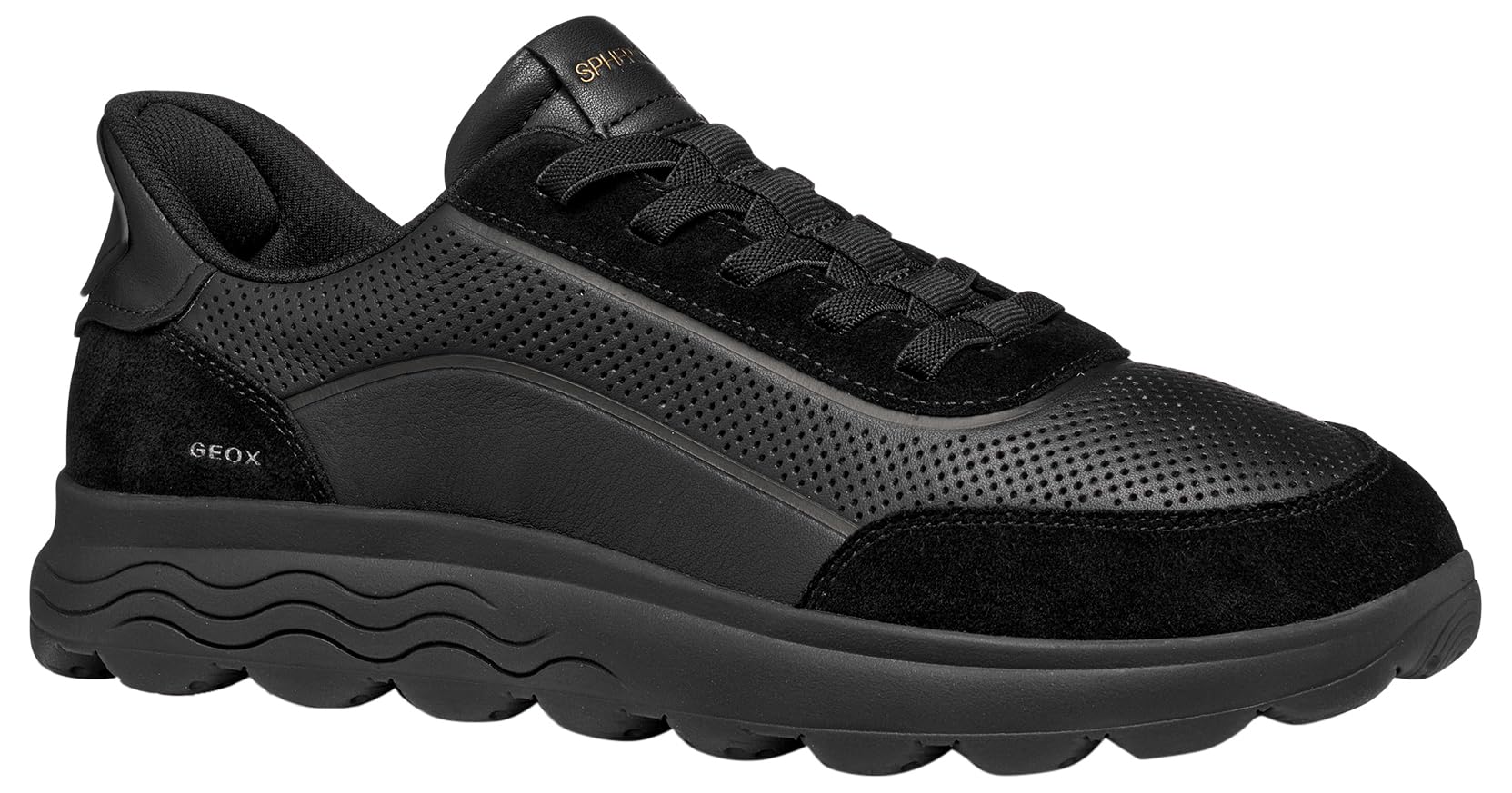 Geox Men's U Spherica Plus C Trainers, Black, 46 EU