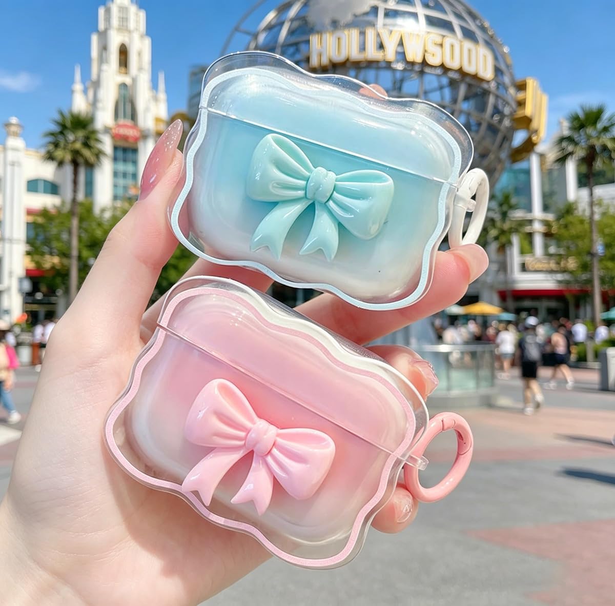 【Cutie Girls is here 】AirPods PRO Amazon.com: Cute AirPods Pro 2/1 Gen Clear Case, Girly 3D Bow