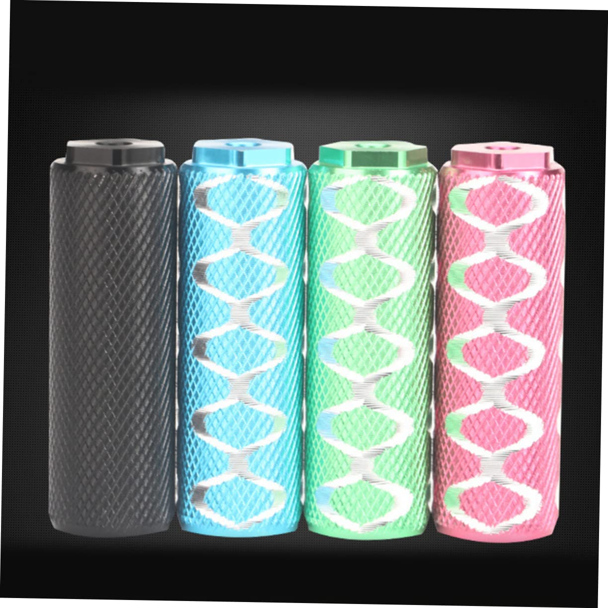 HEMOTON Rear Foot Pedal Alloy Peg Pedal for Mountain Bike Bike Cycling Rear Pegs Sturdy Cylinder Seat Aluminum Alloy