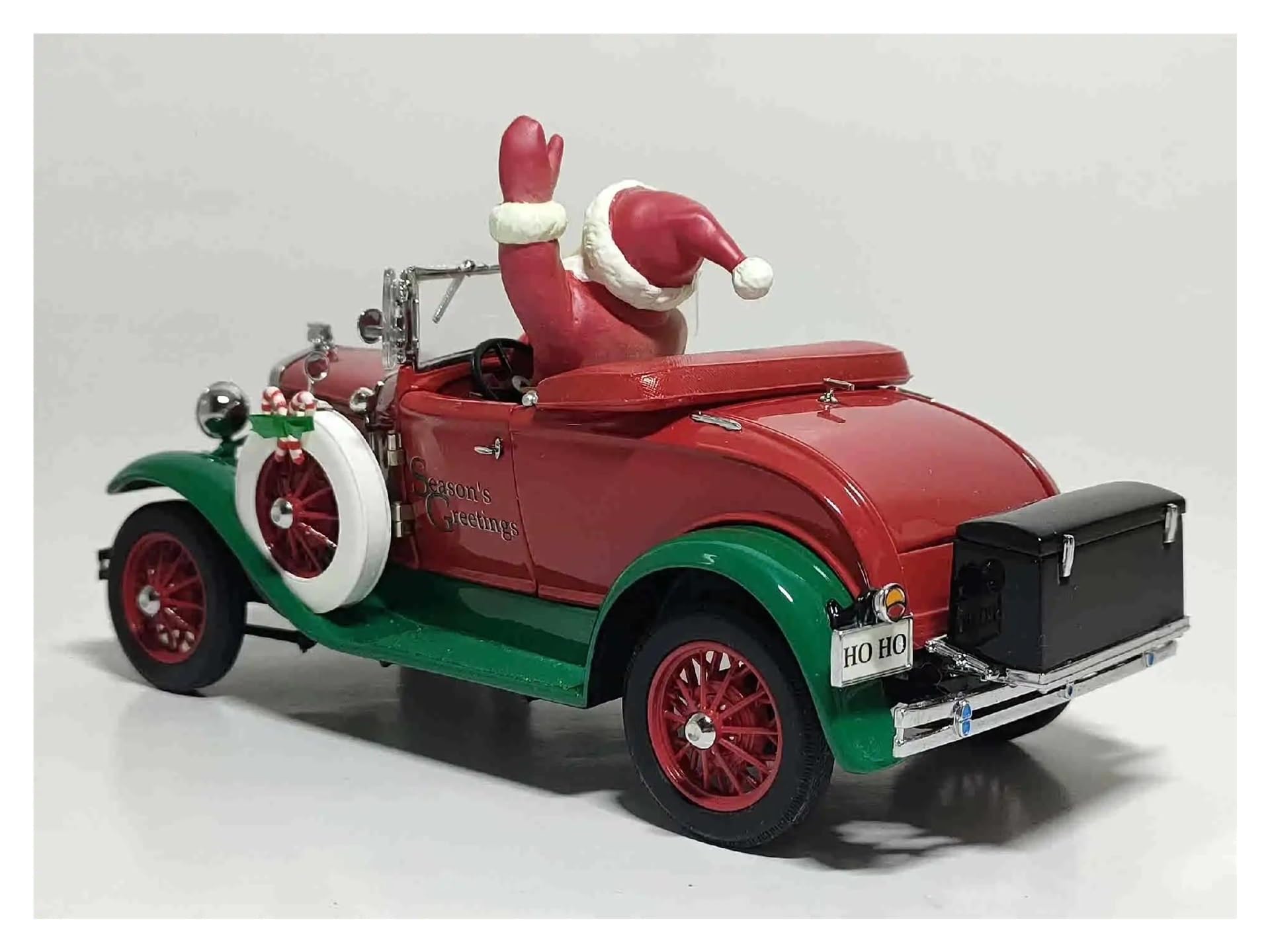 Replica Treno Regalo Del Giocattolo Modello Auto Statica Metallo Limitato Di Simulazione Lega D'epoca 1 24 Babbo Natale 1931