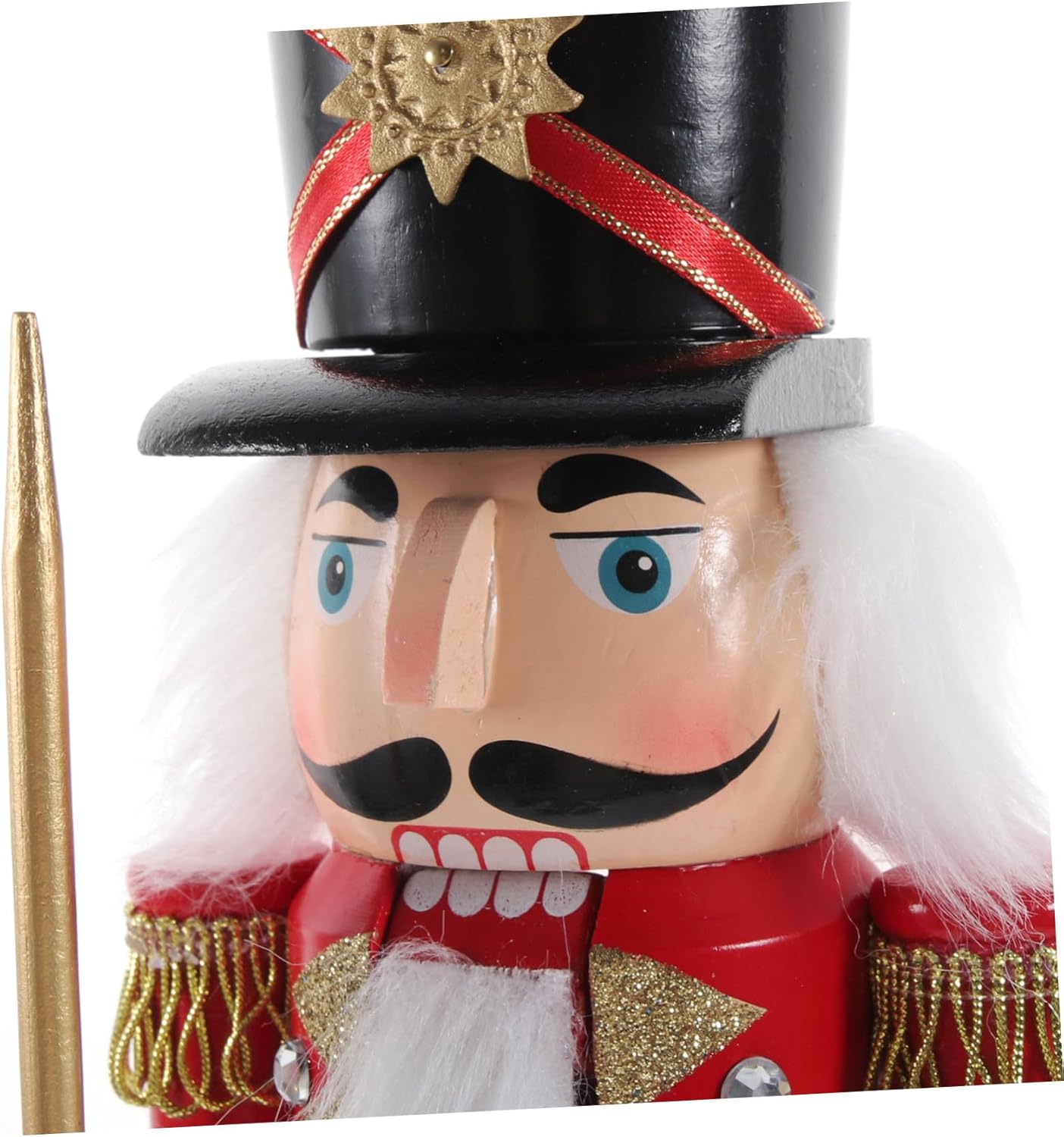 Wooden Nutcracker Soldier Decoration Red Desktop Xmas Nutcracker Puppet Figure Christmas Festival for Holiday Home Decor