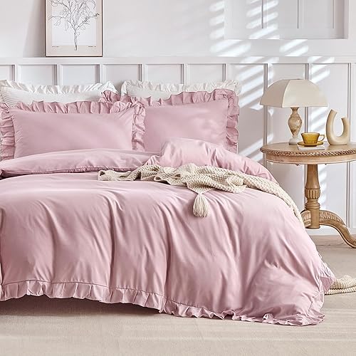 Miniatura 115 de Lekesky Juego de funda de edredón tamaño King, de microfibra suave, bohemio, azteca, azul, bohemio, con cierre de cremallera, lazos en las esquinas