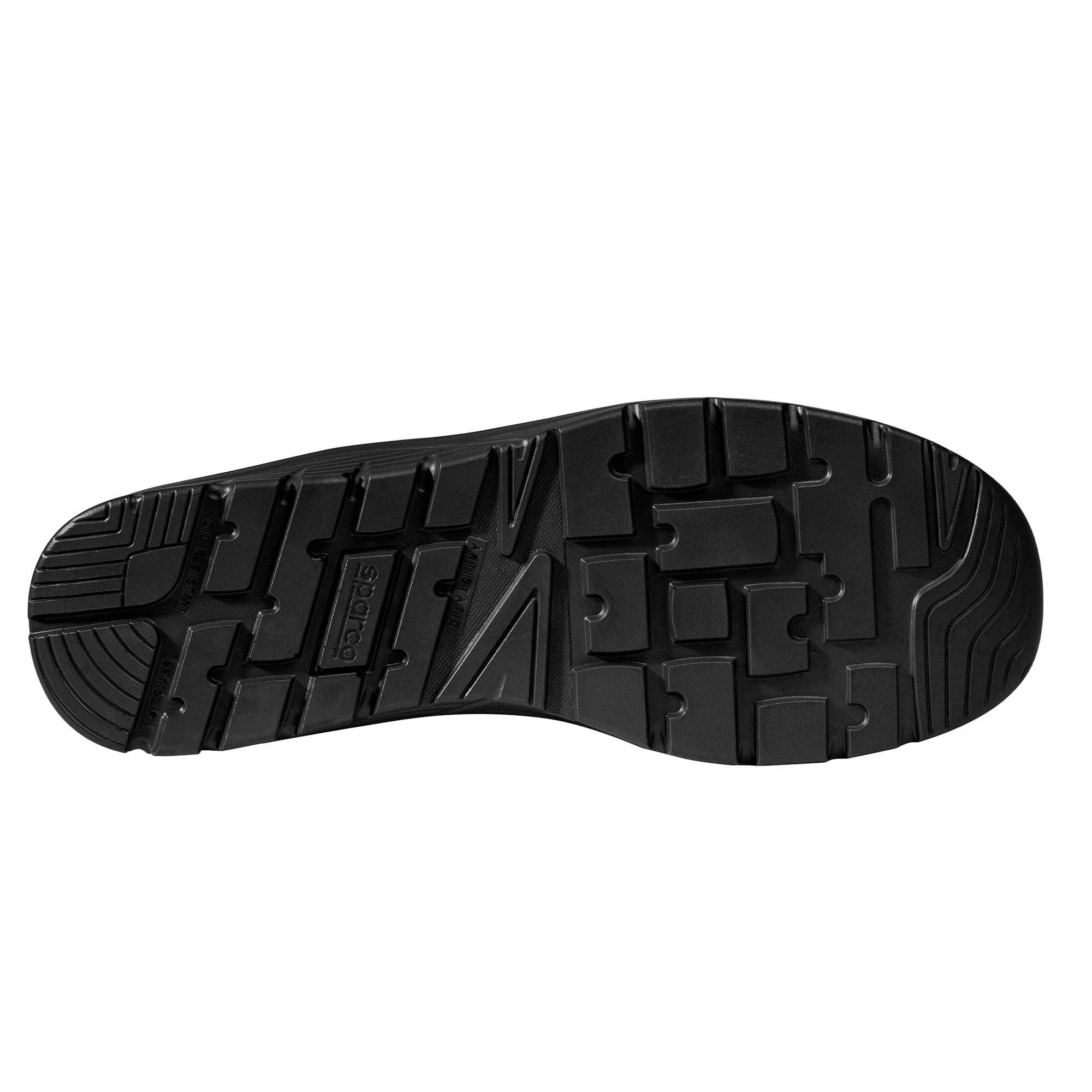Sparco - Nitro ESD S3L SR FO - Zapatos de Seguridad para Correr Unisex - Calzado de Trabajo Impermeables - Puntera compuesta - Suela Antideslizante - Transpirables, Gris Oscuro Amarillo Fluo, 38 EU