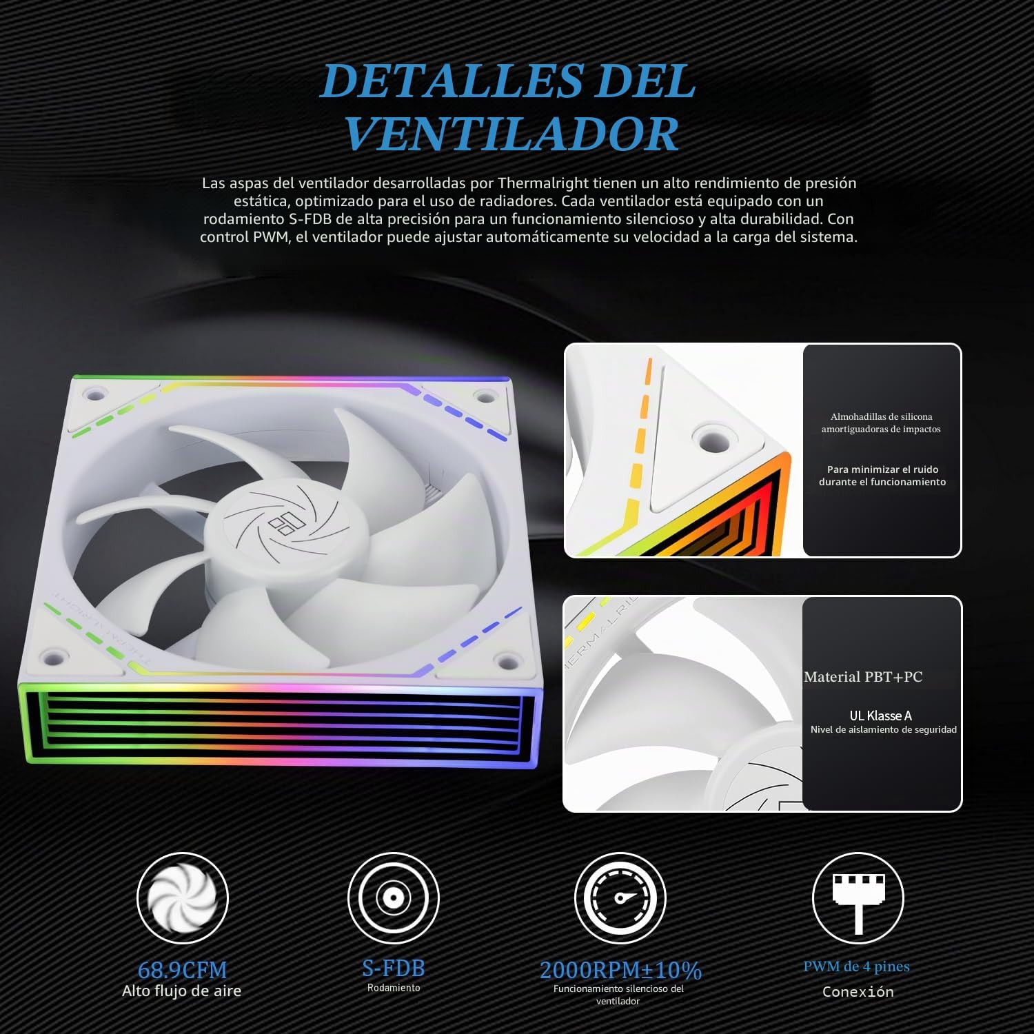 Thermalright Frozen Infinity 240 WHITE - Ventilador de CPU doble PWM con 2000 rpm, enfriador de CPU Aio para AM4/AM5 e Intel LGA115X/2011/1700/1851, Infinity Mirror