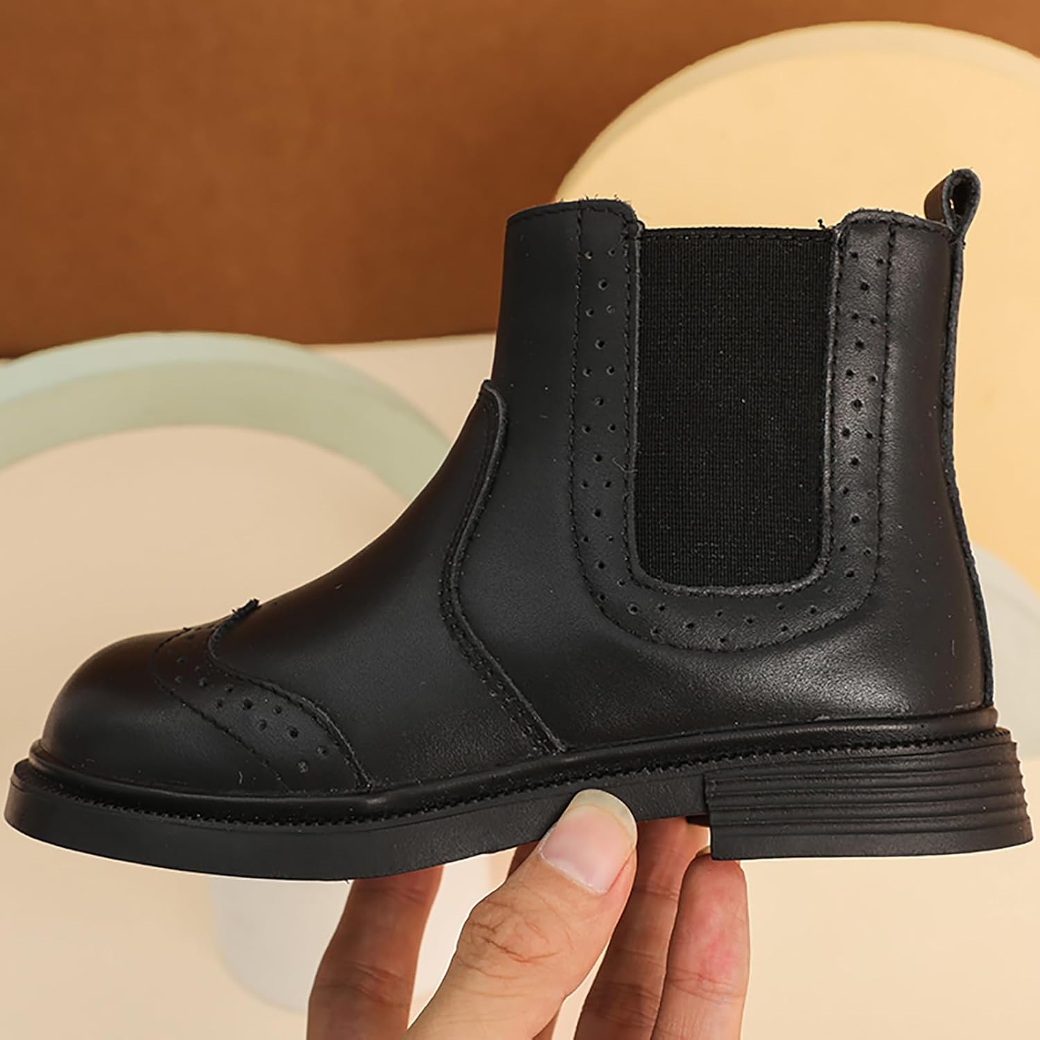 PPXID Toddler Little Boys Girls British Waterproof Casual Ankle Boots Outdoor Hiking Combat Boots
