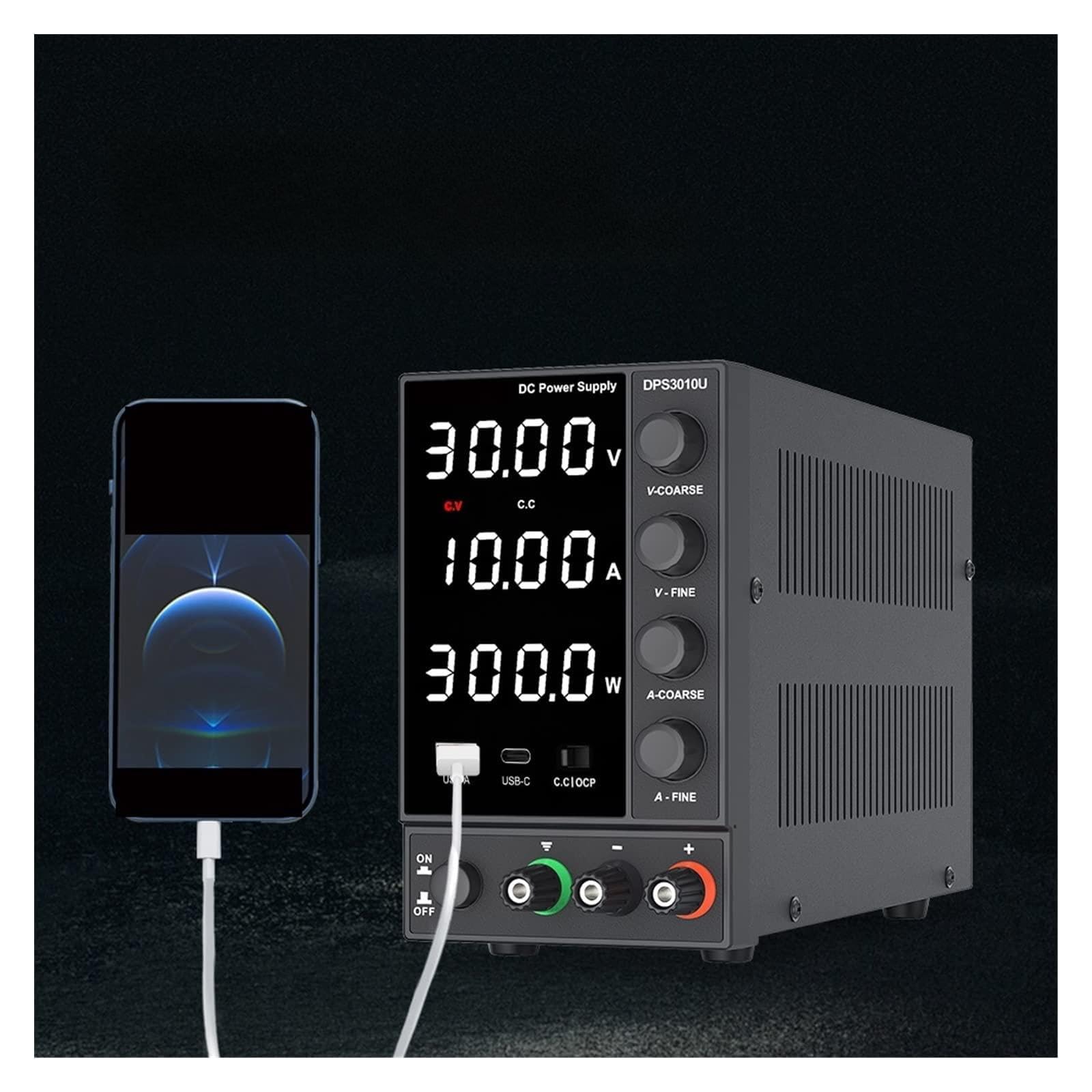 DC-Netzteil, einstellbare Laborbank-Stromquelle, 30 V, 10 A, 60 V, 5 A, Spannungsregler, Stabilisator, Schaltnetzteil(DPS1203U)