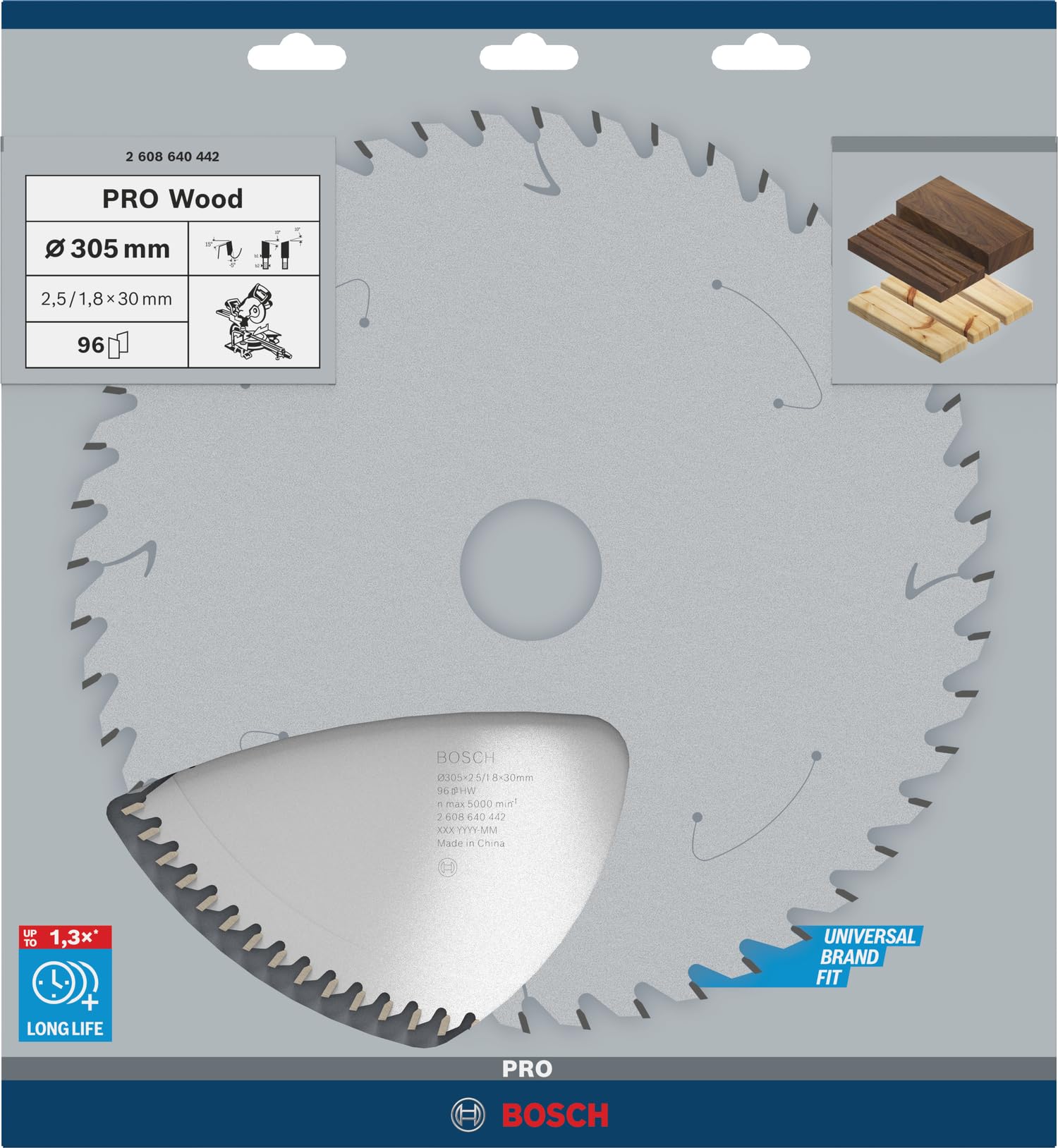 Bosch cirkelzaagblad Expert voor gelamineerd paneel 250 x 30 x 3