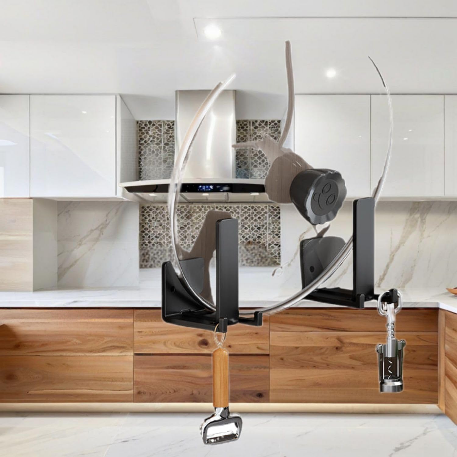 锅盖架子免打孔壁挂式厨房 Kitchen Gadgets, Cook Accessories 置物架 Sink Organizers and Storage 收纳神器家用砧板案板菜板放置架 KCookware Accessories - 1938