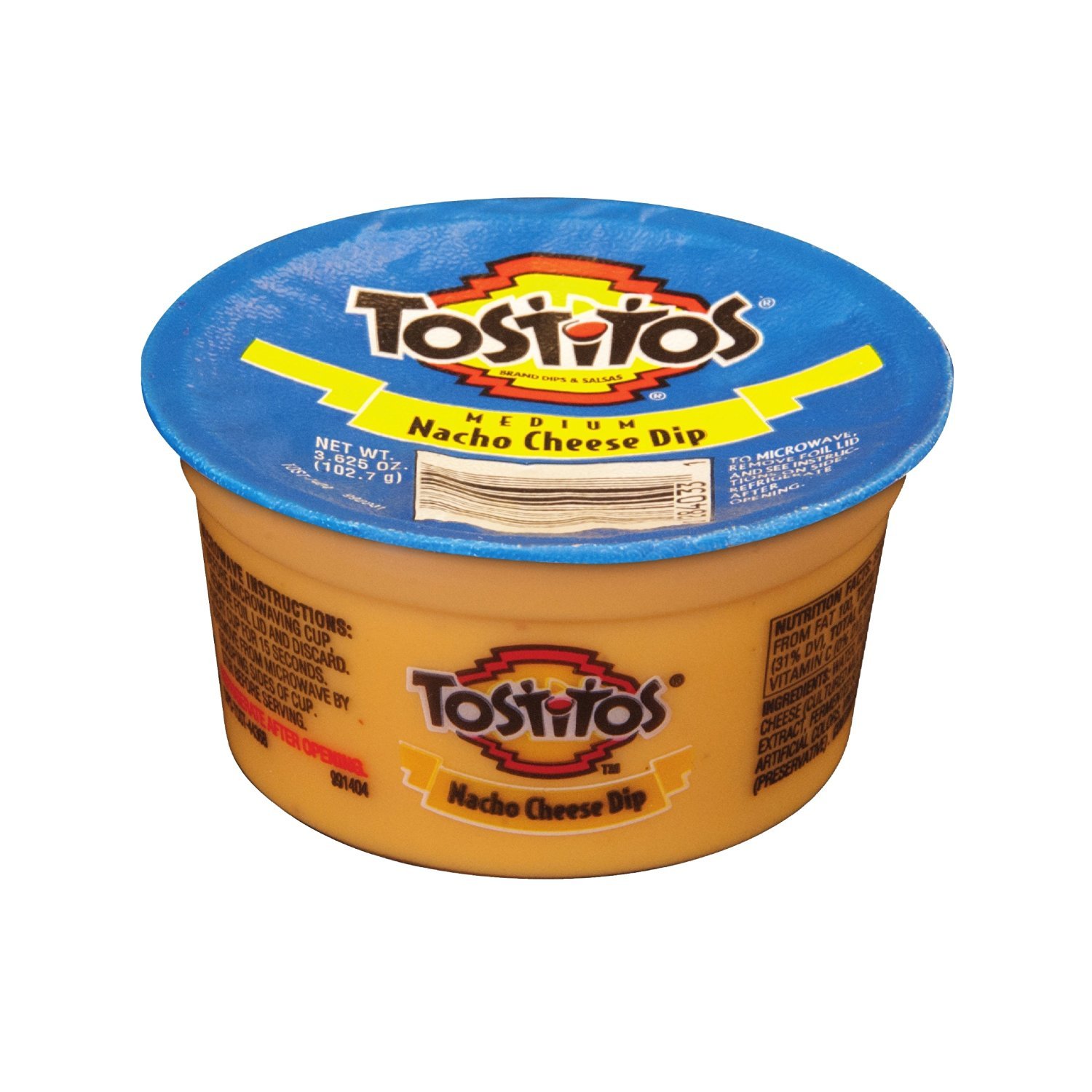 Tostitos Medium Nacho Cheese Flavor Queso Dips to Go, 3.625oz (30 Pack)