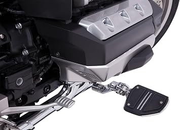 Goldstrike 3-Way Adjustable Highway Peg Mounts with Twin Rail Footrest pair for Gold Wing