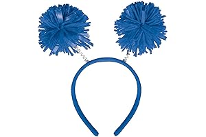 Blue Pom Antenna Headband