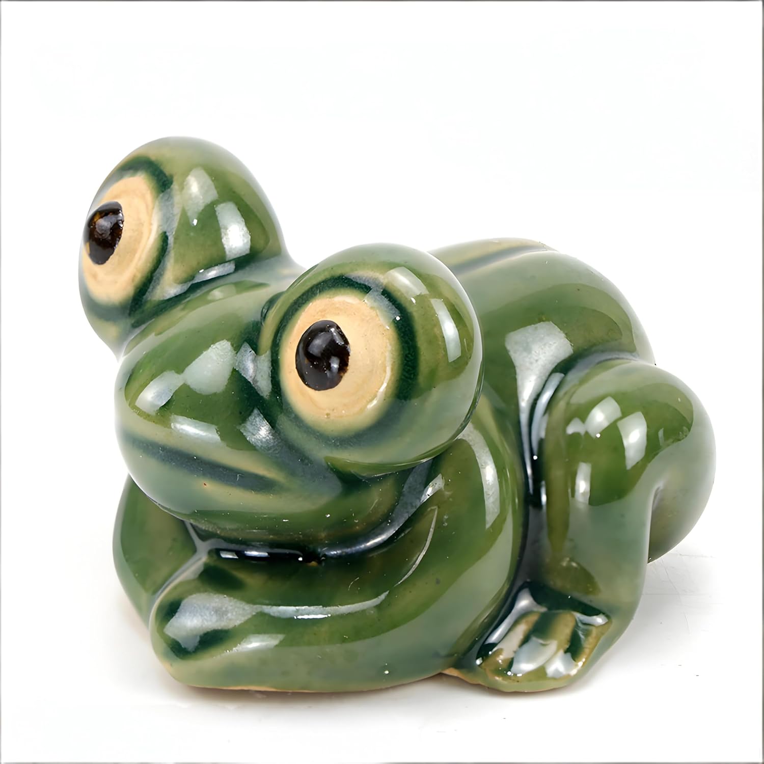 Frog Toilet Bolt Caps, Ceramic Cute Frog Toilet Bowl Bolt Covers for Bathroom Decor, Easy Installation, Oilet Replacement Parts Gadgets, Universal Fit for Most Standard Toilets (style 1)