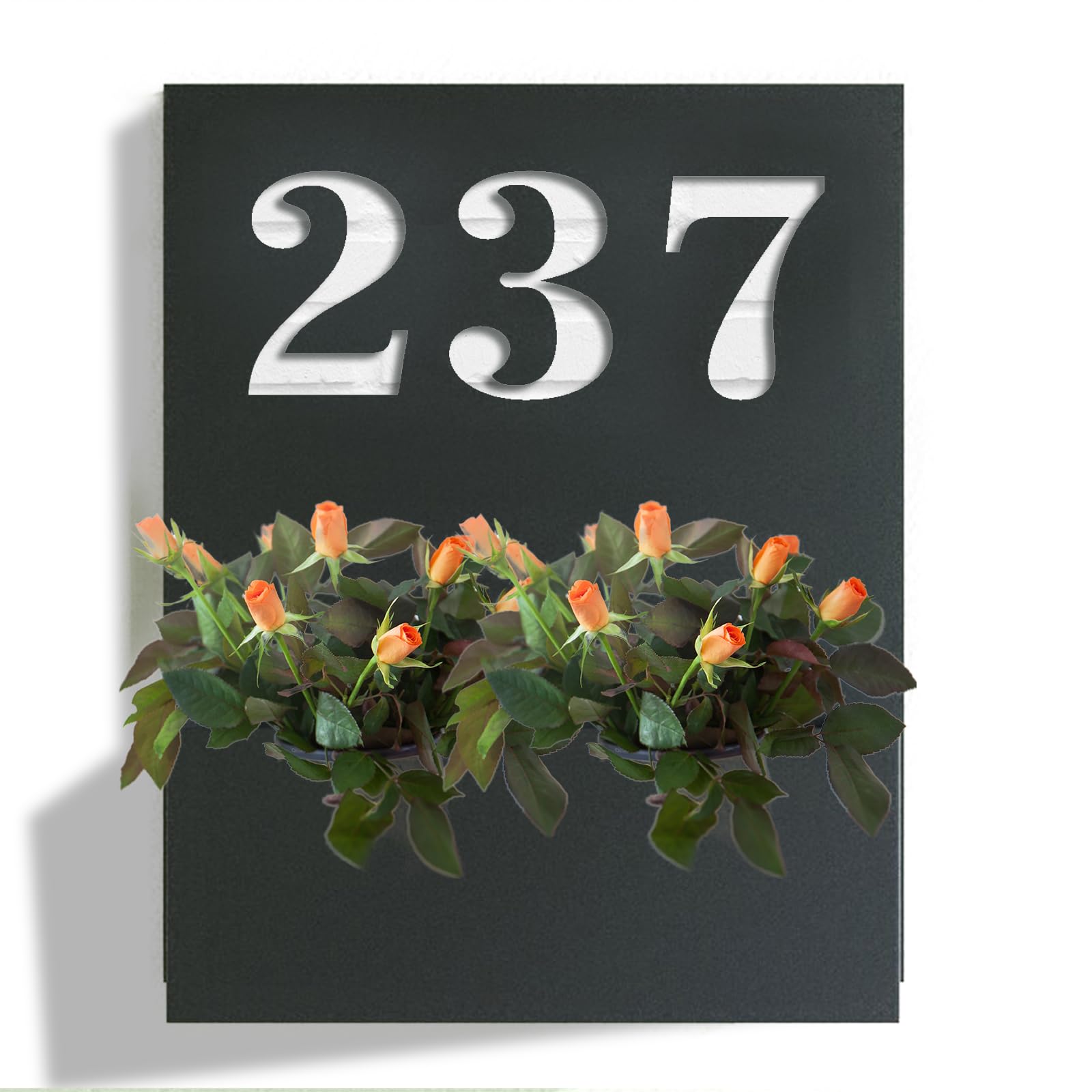 Amazon.com: Personalized Address Sign with Planter Box, Personalized Metal  Address Planter, Custom House Numbers, Address Planter Box, House Numbers  Sign : Home & Kitchen