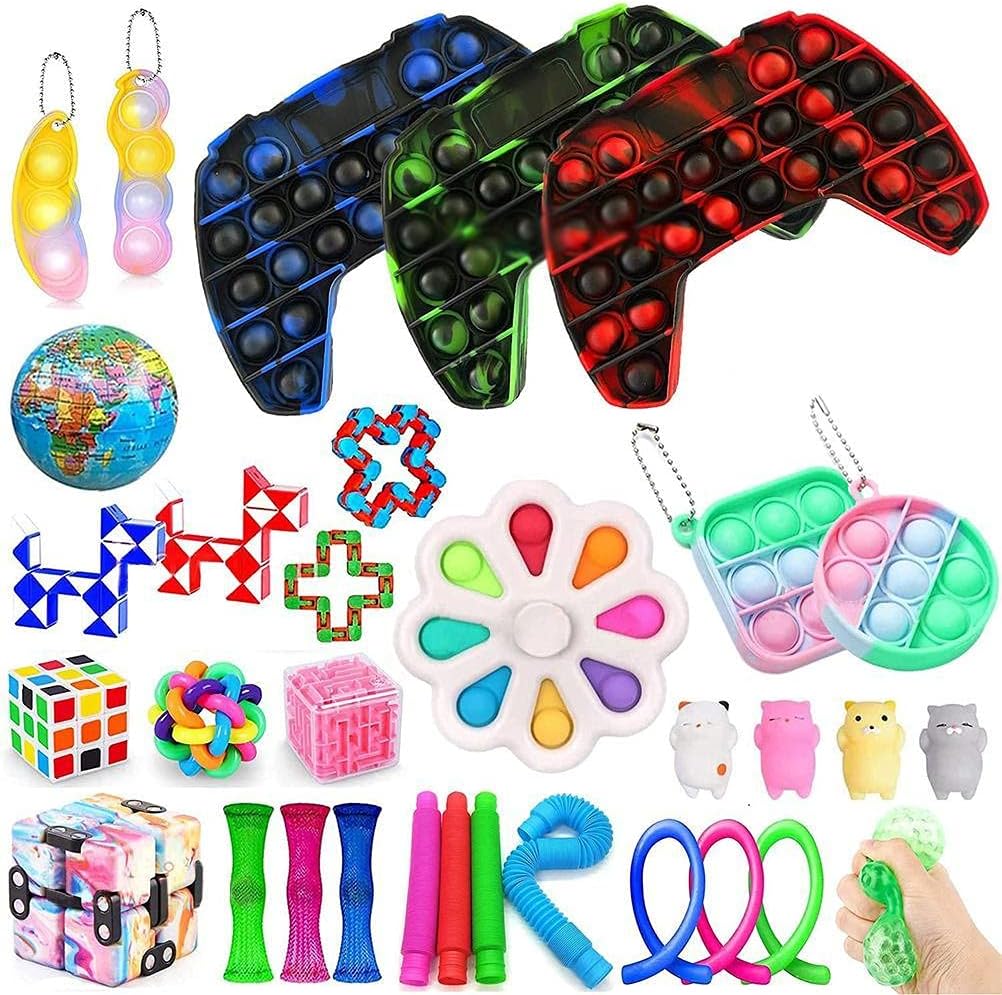 T Y G F 32pcs ストレス解消 グッズ ストレス発散 スクイーズ おもちゃ プッシュポップ リラックスアイテム 玩具 プチプチ フィジェット 暇つぶし 癒し 潰す 握る バブル ふわふわ 減圧 子供 大人 人気 プレゼント B Cienciaworld Com