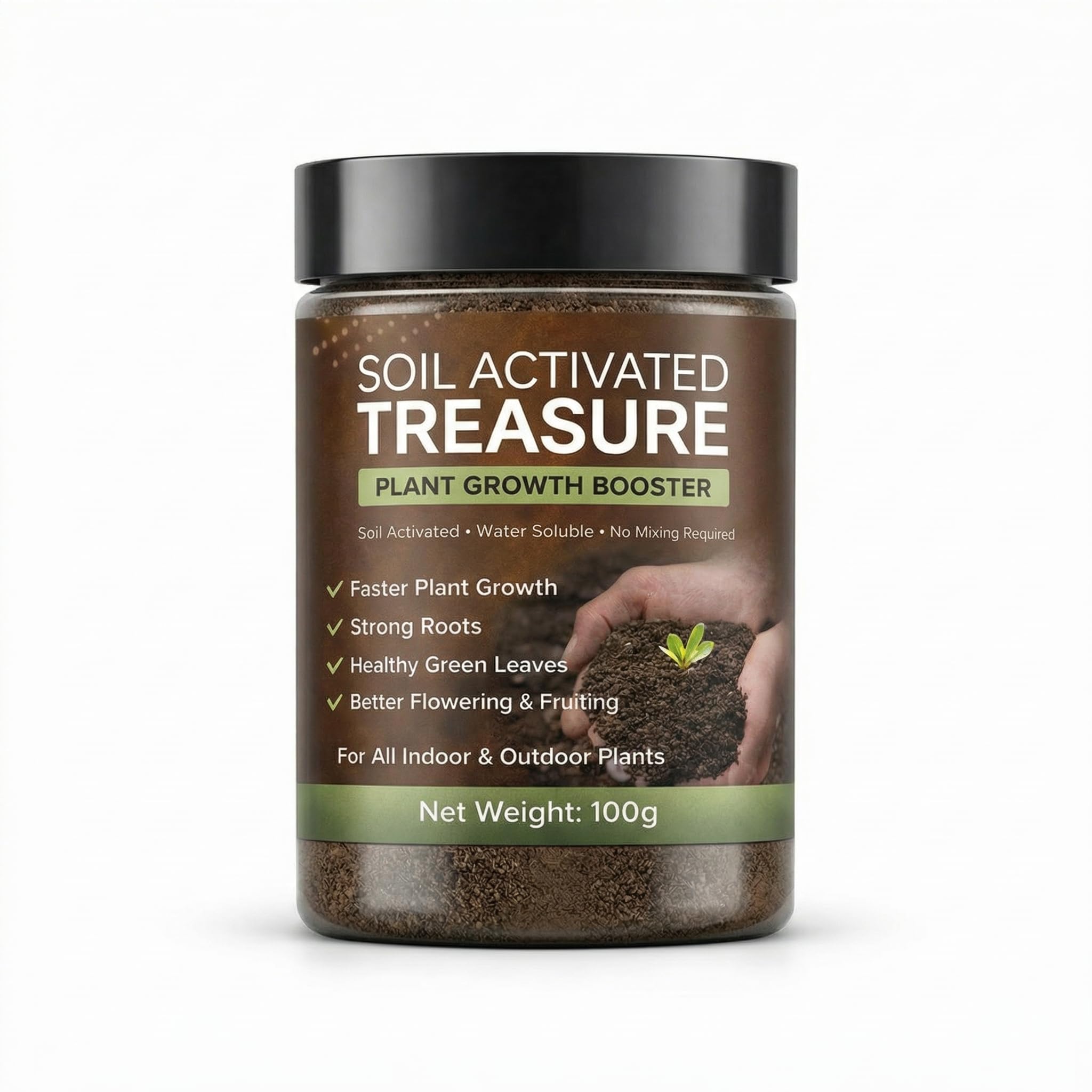 Soil Activated Treasure Plant Growth Booster 100g | Improves Soil Quality & Strong Root Development | Suitable for Indoor & Outdoor Plants, Pots & Gardens (1 PCS)-picture-41
