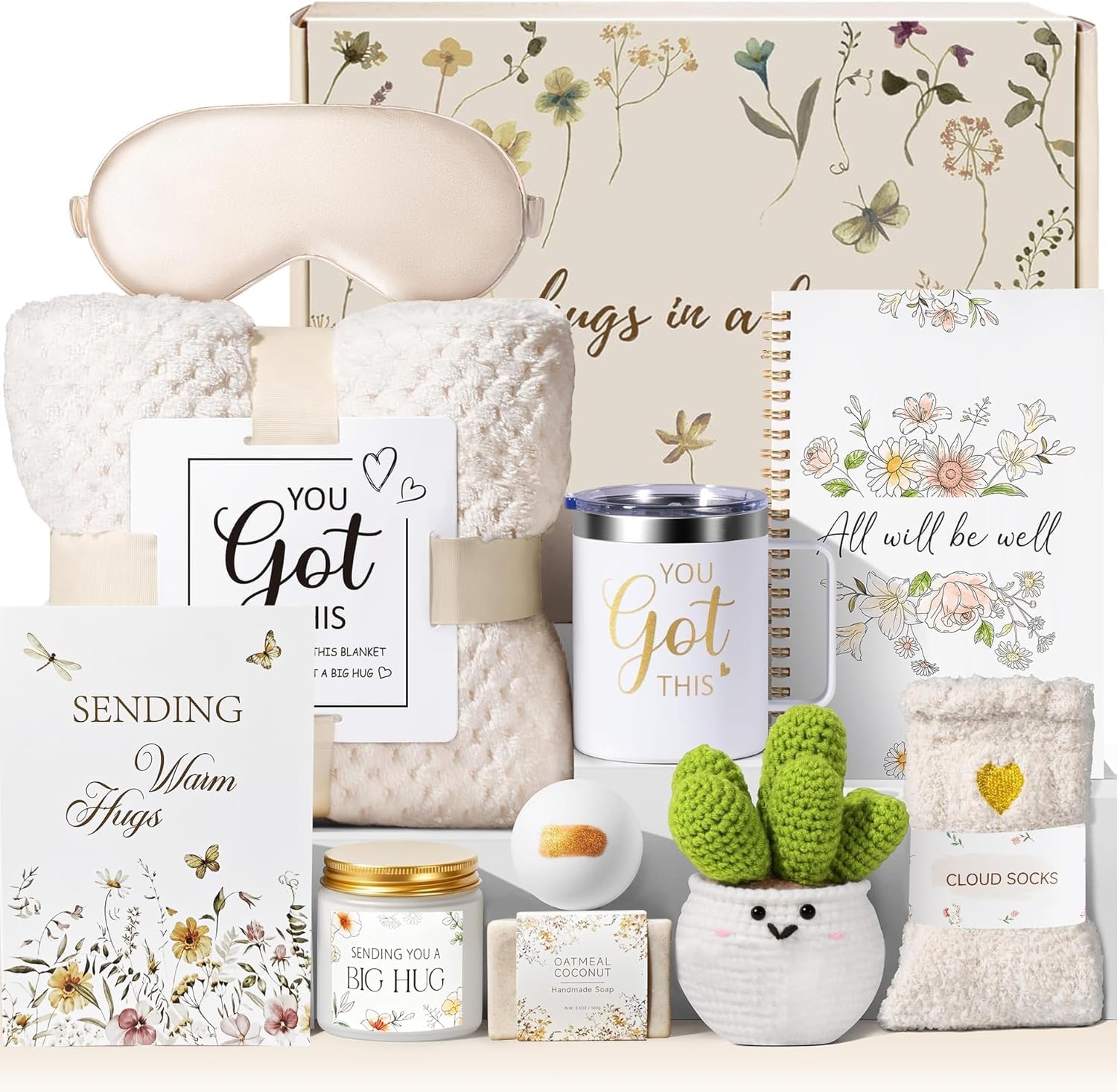 HoldOneLight Spa-Geschenkset für Frauen, Selbstpflege-Set für Mütter, Verwöhnset zum Geburtstag und zum Muttertag, „Ich denke an dich“-Geschenk zur Genesung für Freundinnen und Schwestern