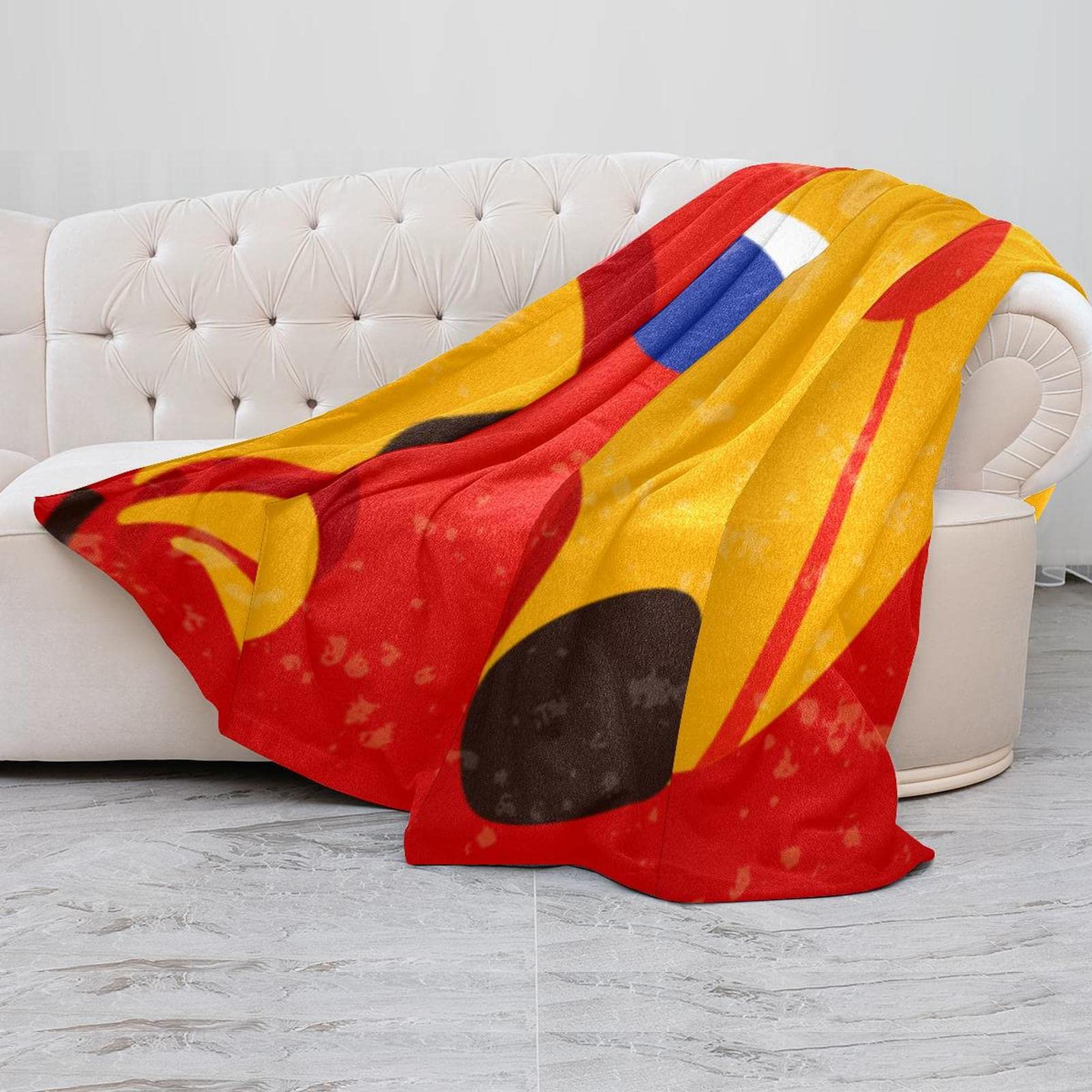 Superweiche, luxuriöse Bettdecke, Hundedecke, Fleece, Rot
