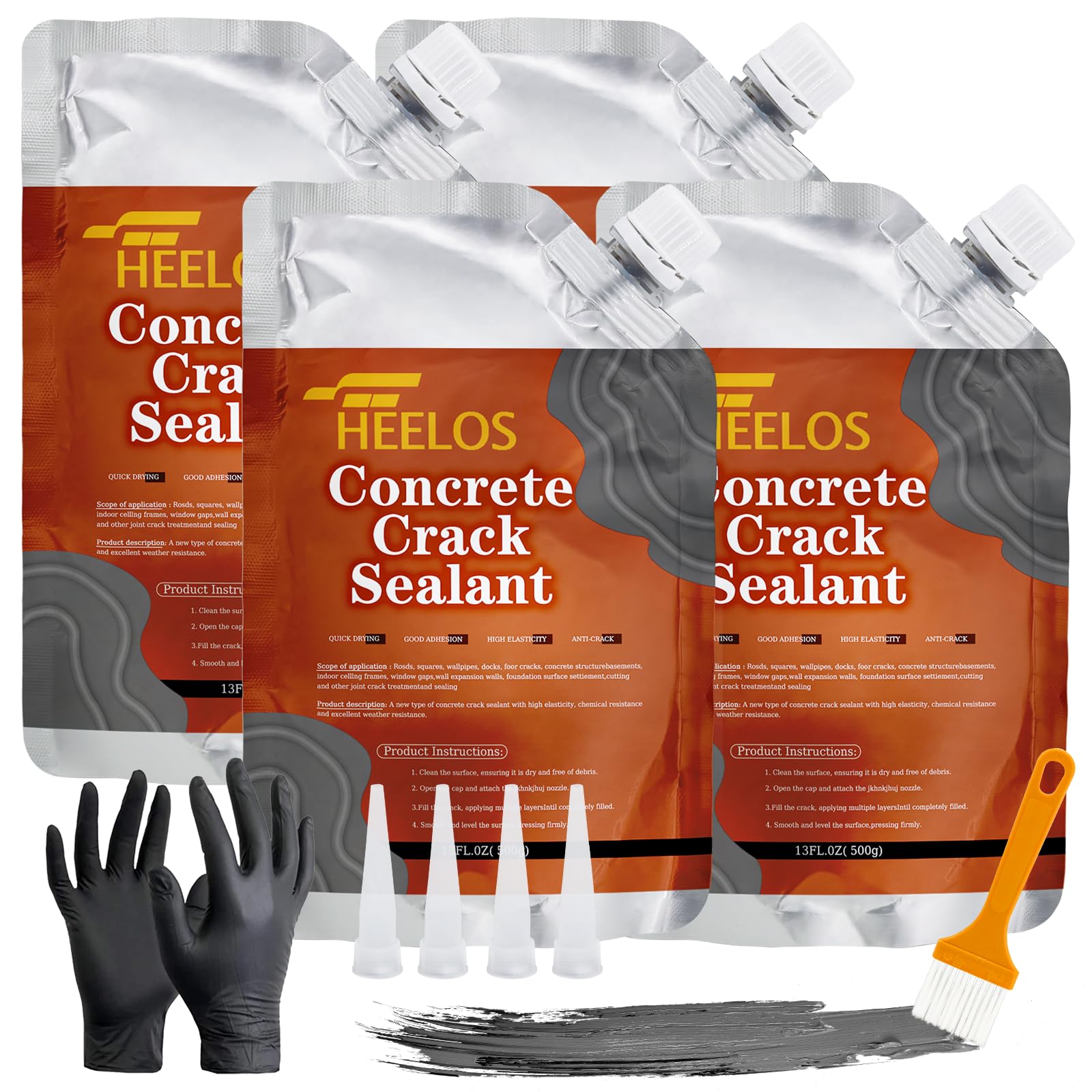 Heelos Concrete Crack Filler 4-Pack