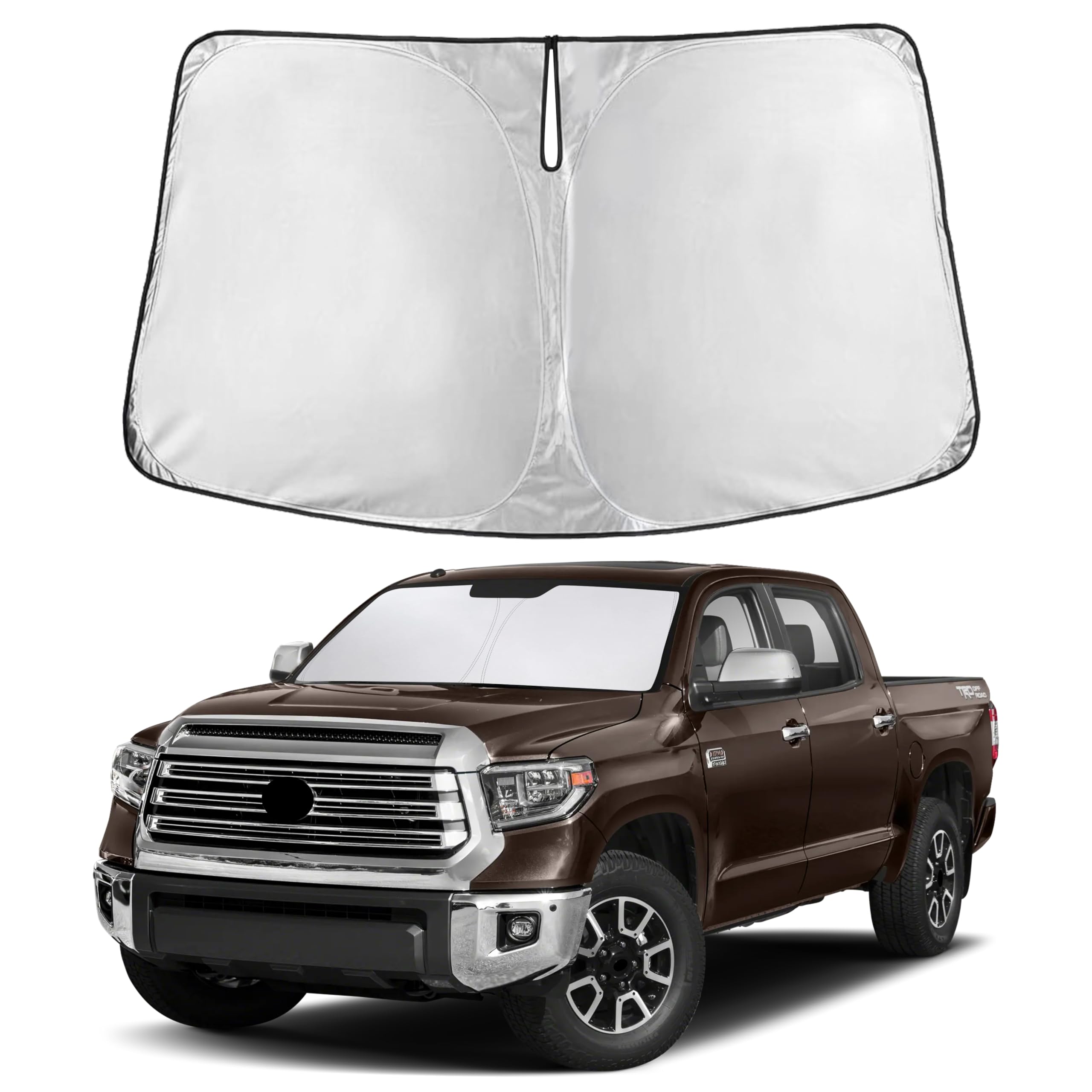 EcoNour Windshield Sunshade Compatible for Toyota Tundra 2007-2020 2021