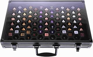 Dice Palace - 2in1 Dice Display & Storage Case Storing Dice Sets & Collections DND Dice Pathfinder Call of Cthulu Metal Stone Resin Dice Bag Box Metal Case