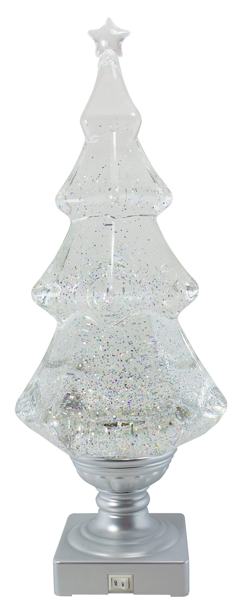 Grasslands Road 471776, Light-up Glitter Christmas Tree, White