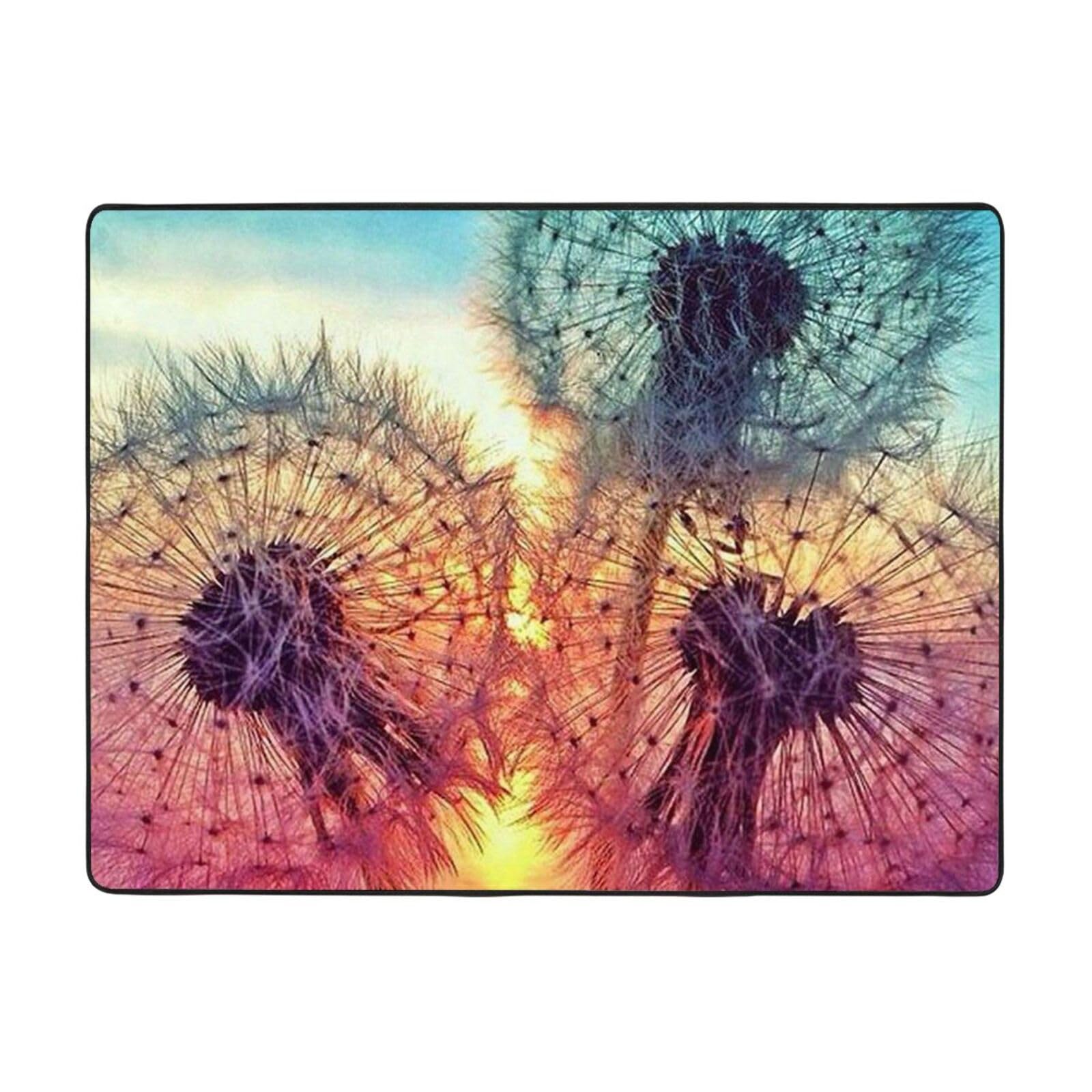 Tapis antidérapant en flanelle moelleuse pour un salon sécurisé