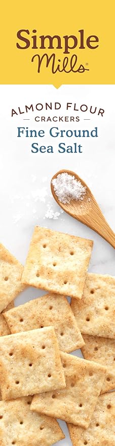 Galletas Simple Mills Almond Flour Crackers, Fine Ground Sea Salt, 4.25 Oz miniatura 6