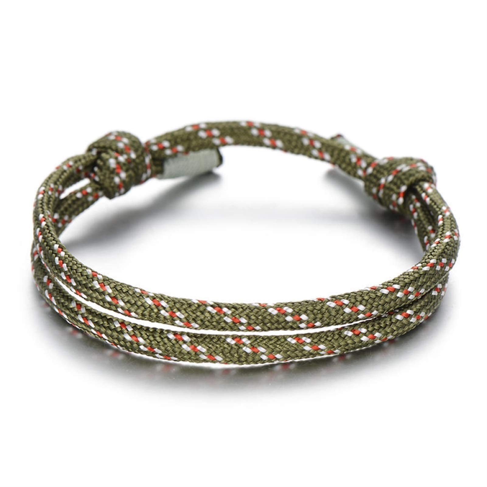 Pulsera Trenzada de Color para Hombres y Mujeres, Pulsera de Amistad Hecha a Mano Ajustable, joyería Hecha a Mano al Aire Libre