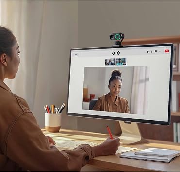 Insta360 Link 2-PTZ 4K Webcam with 1/2 Sensor, AI Tracking, Gesture Control, HDR, Noise-Canceling Mic, Webcam for Laptop, Live Streaming, Gaming