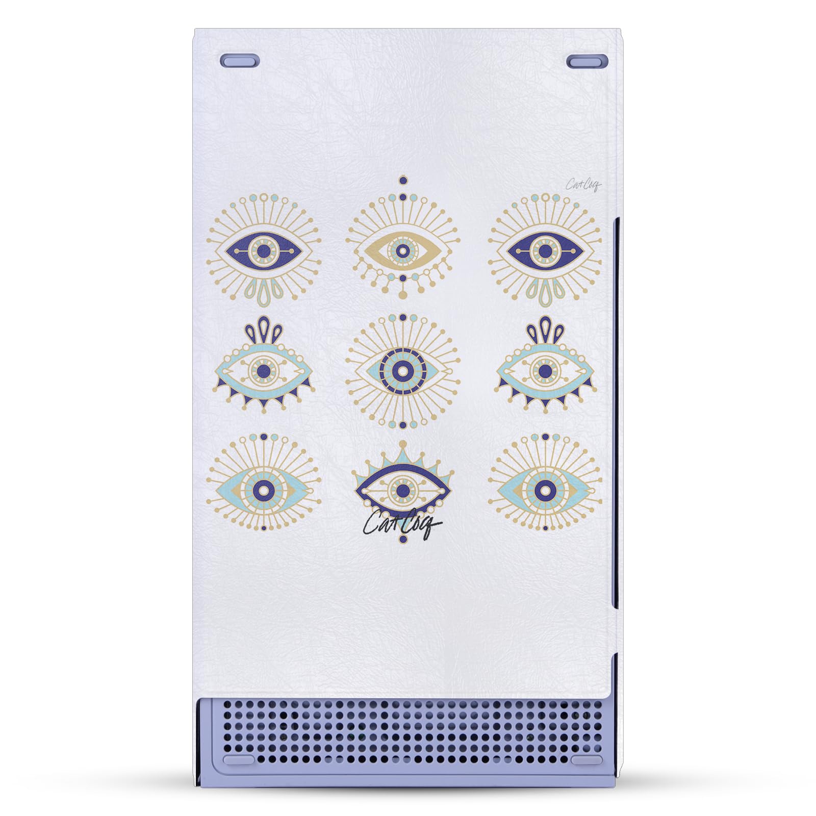 Head Case Designs Sous Licence Officielle Cat Coquillette Or bleu Mix Art Enveloppement De Console De Jeu Et Skins Pour Manette compatible avec Xbox Series S Console & Controller Bundle
