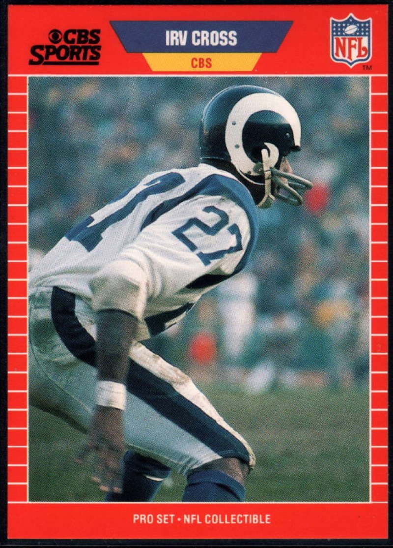1989 Pro Set Announcers Football #16 Irv Cross Los Angeles Rams Official  NFL Trading Card : Everything Else - Amazon.com
