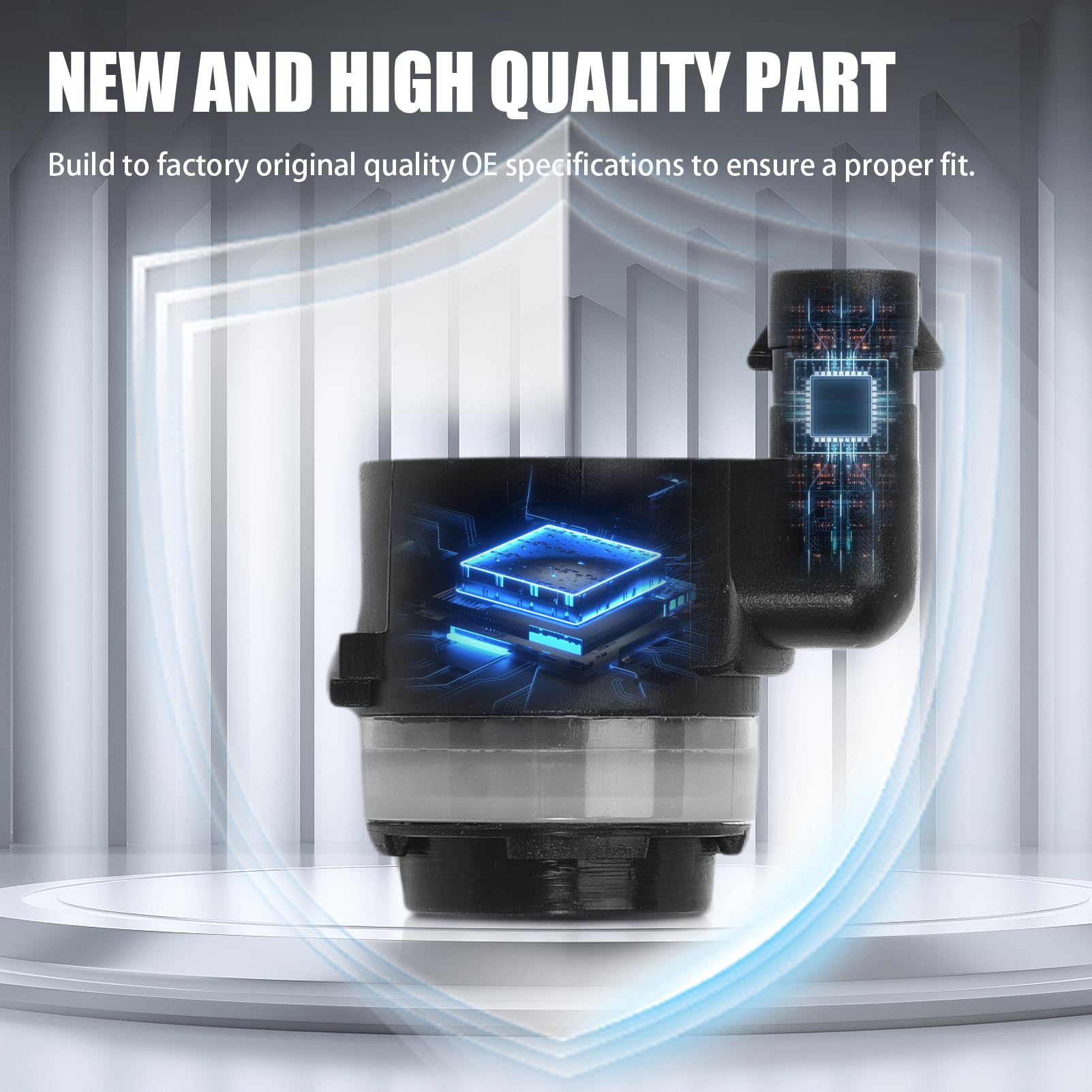 4PCS Backup Parking Assist Sensor Compatible for 1500/2500/3500 2019 2020 2021 2022 2023 Parking Aid Sensor PDC for Wrangler 2018-2023 Gladiator 2020-2023 Durango 2023 6MK25TZZAA PPS110