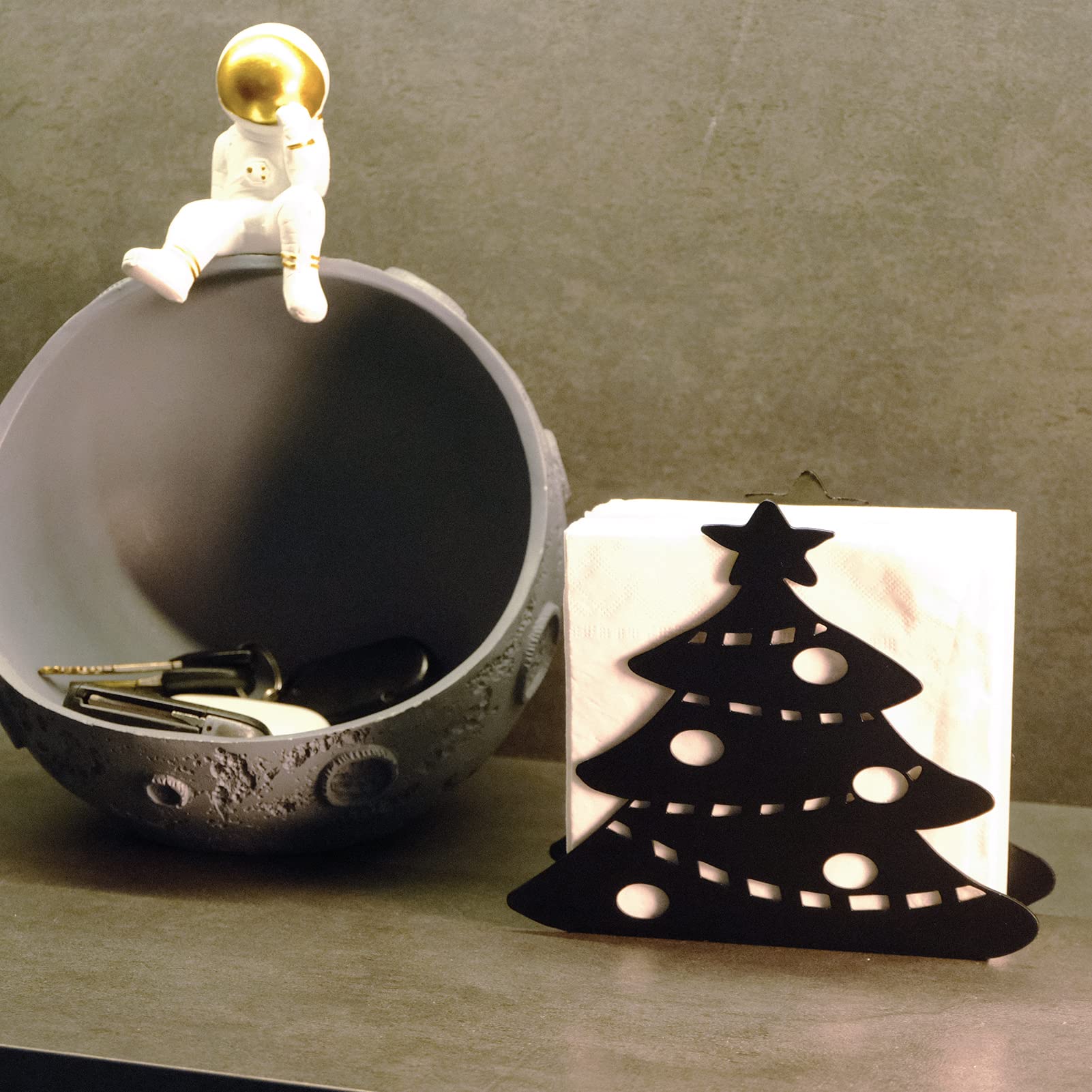 Porte-serviettes En Acier Inoxydable En Forme De Sapin De Noël, Support