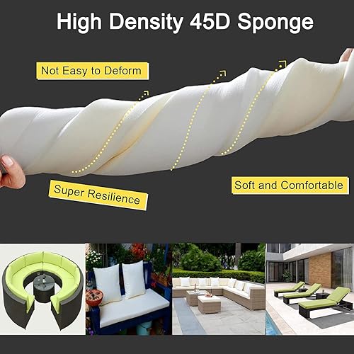 Miniatura 2 de Cojín de banco impermeable personalizado para muebles de patio al aire libre, resistente a la decoloración, cojín de asiento de banco de interior,