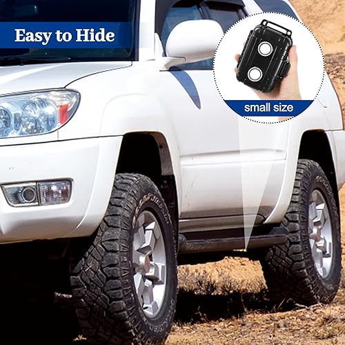 Miniatura 5 de kaguster Caja magnética de plástico ABS resistente al agua para rastreadores GPS, oculta una llave, caja magnética para debajo del coche (ABS más