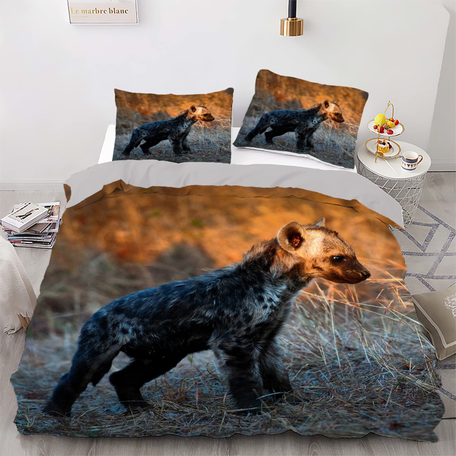 Housse de couette 140x200 fille lit bébé sans repassage fermeture éclair