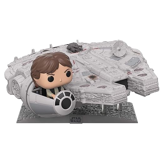 Sale Funko Pop! Deluxe: Star Wars - Millennium Falcon With Han Solo Vinyl Figure, (Amazon Exclusive)