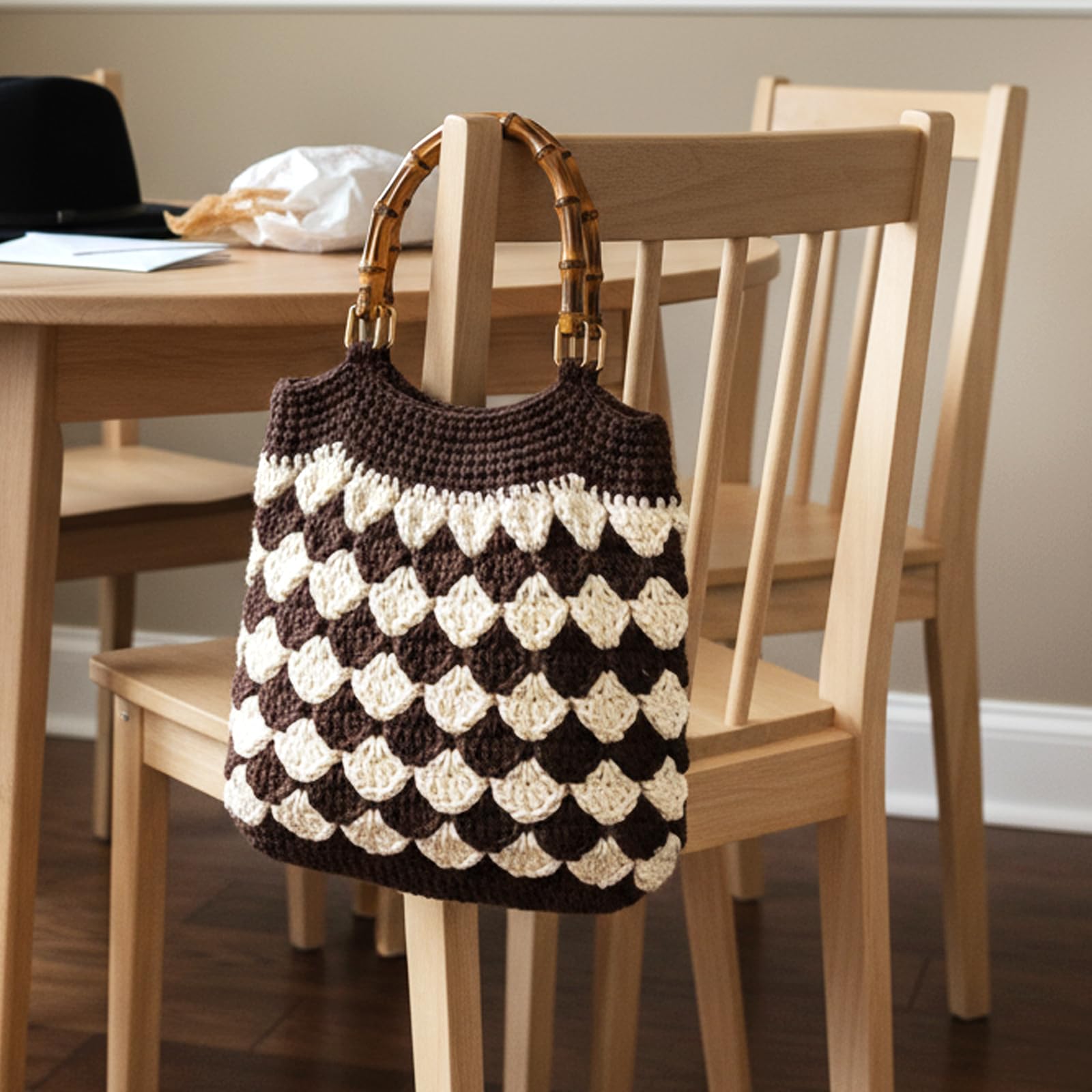 2 asas de bolsillo de bambú, asas de madera, asas de mano de bambú, mango para bolsos, asas de repuesto, asas para manualidades