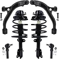 Vista 30 de Detroit Axle - Kit de puntales delanteros para Ford 2000-2004 Focus 2 puntales con muelle helicoidal 2 brazos de control inferiores con rótulas 2001