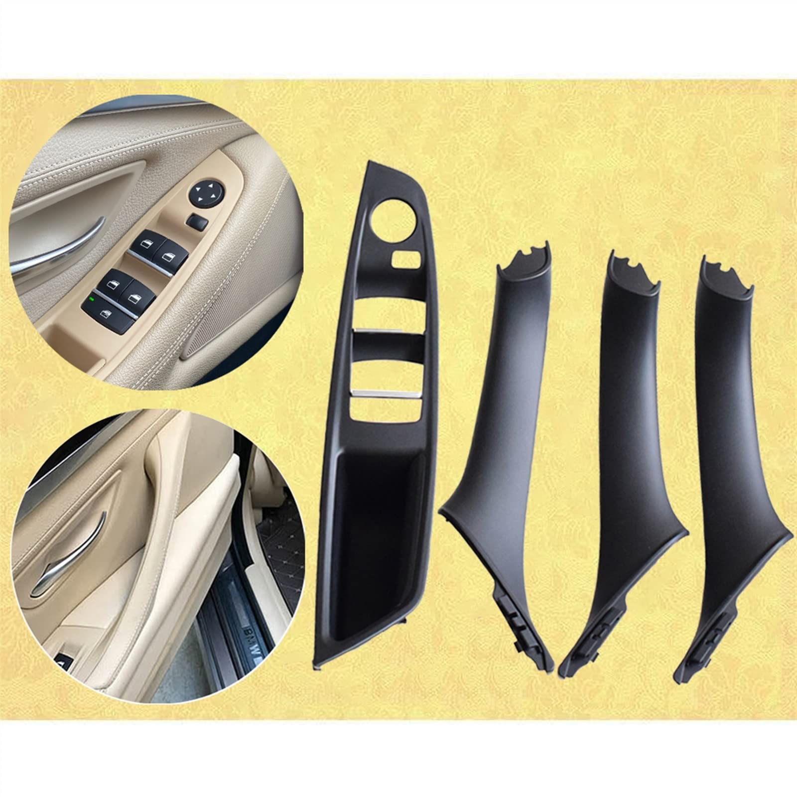 BMW Ｆ10 内装　取手　外品　1台分 ベージュ Amazon | ZdeduoCar BMW向け 専用設計 5 シリーズ F10 F11 F18