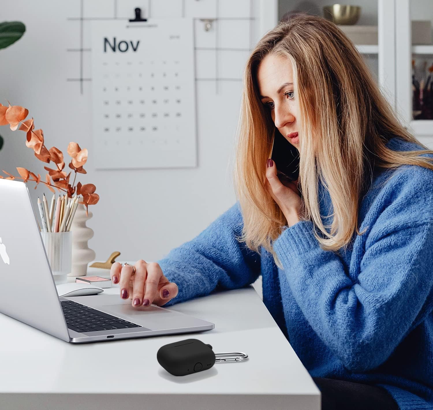 المثالي - جراب متوافق مع سماعات ايربودز برو 2 2023 2022 للنساء... - view 5